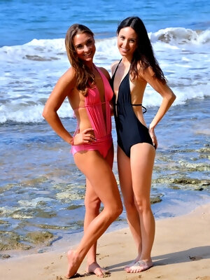 Mary and Aubrey Beach Bunnies